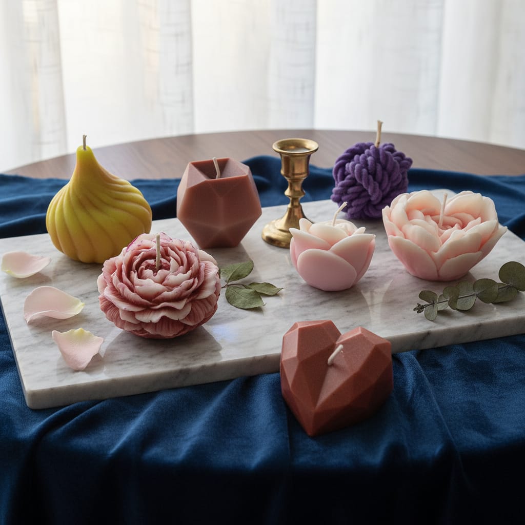 🌸 אוסף נרות פרחוניים — כל צורה, כל צבע, כל רגע.